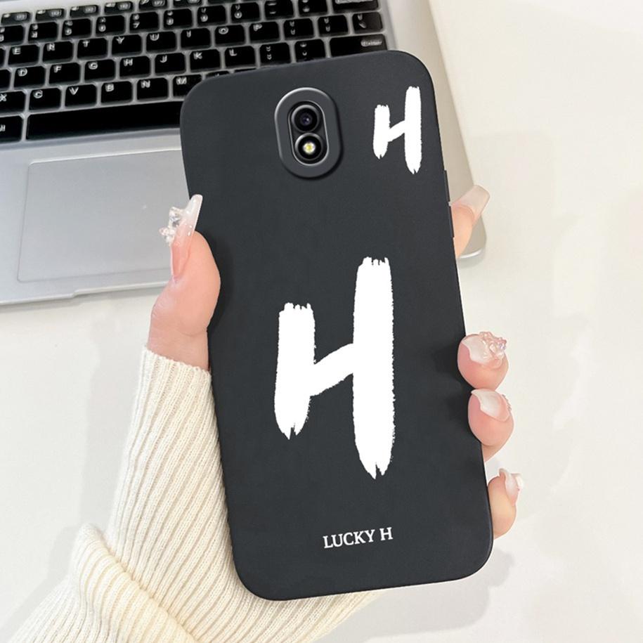 For Samsung Galaxy J7 2017 Case J730F Cover Lucky Letters Soft Silicone Protective Cover For Samsung J3 J5 Pro 2017 J7Pro Bumper