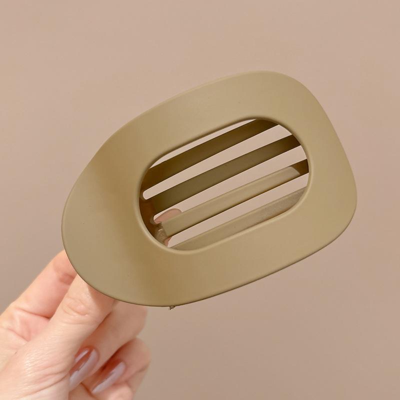 Удобная заколка-краб из абалона для женщин - Полностью назад, круглый плоский пучок и изогнутый хвост, аксессуар для волос