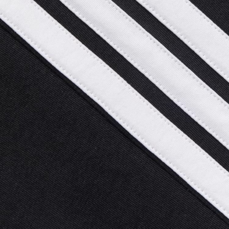 adidas SS25 Повседневные Универсальные Свободные Удобные Трикотажные Спортивные Брюки Унисекс Низ Черный Белый KA8348