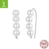 Source Factory S925 Sterling Silver Temperament Pearl Earrings Versatile Simple Bead Earrings Direct Sales
