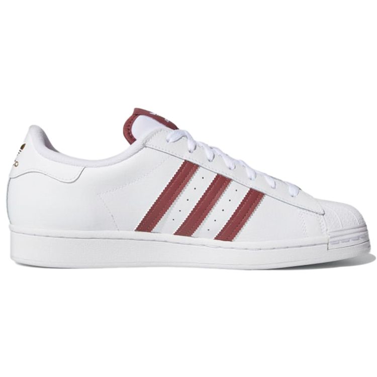 Adidas Кроссовки унисекс Superstar White Quiet Crimson Cloud-White с золотой фольгой GY0976