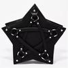 Dark Gothic Pentagram Shoulder Bag Unisex Punk Designer Casual Totes Women Retro Handbag Gifts Black