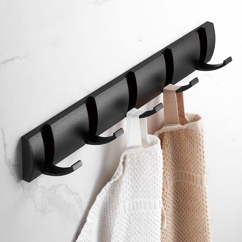 Для ванной комнаты, задняя дверь, установка без гвоздей, настенная вешалка для полотенец, крючки для одежды