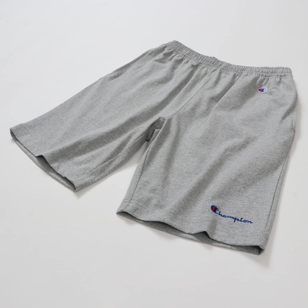 Champion ХЛОПОК Графический логотип Оксфордские шорты L, 100% хлопок, США, Шорты, Базовый, C3-X518, Мужские, Серый,