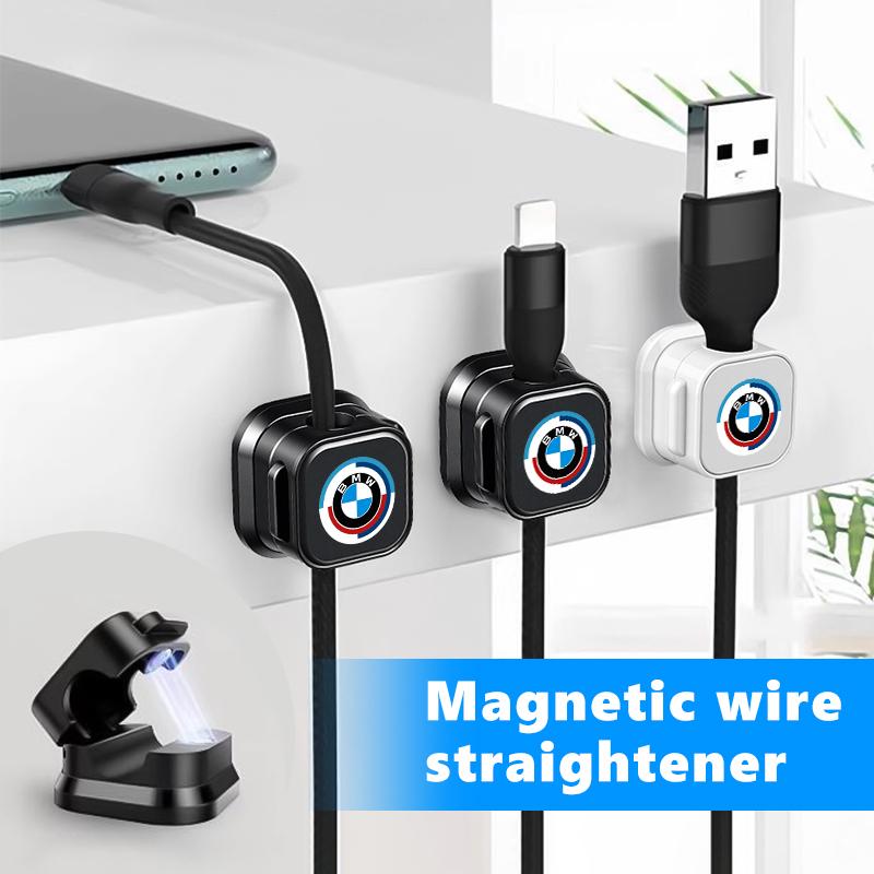 Magnetic Cable Holder Adhesive Wire Keeper Cord Cable Organizer For BMW X1 X3 E39 E46 E30 E36 E87 E60 E90 F26 G02 E70 F15 E53 CS1