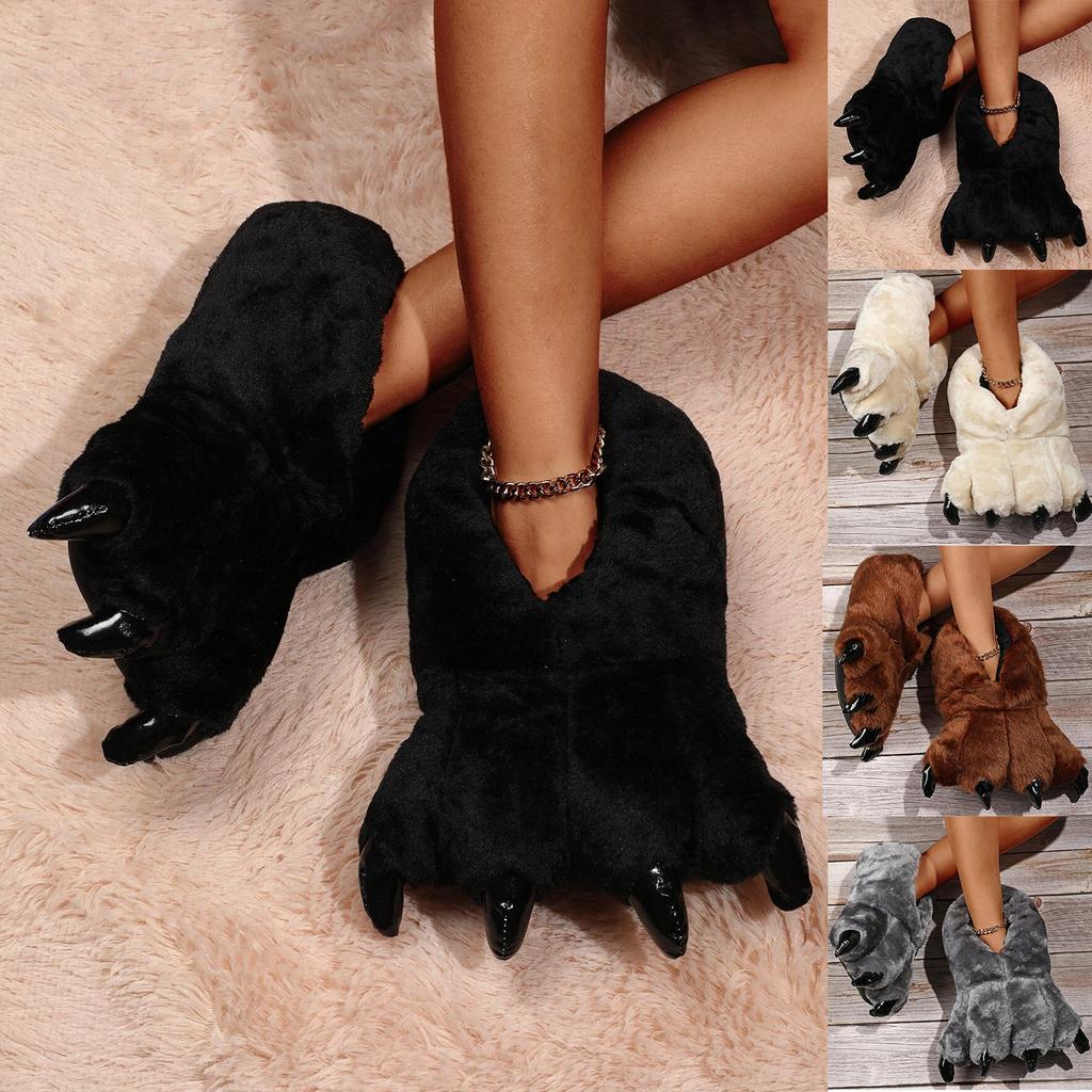 Хлопковые тапочки для влюбленных, теплая обувь, мужские и женские домашние плюшевые тапочки