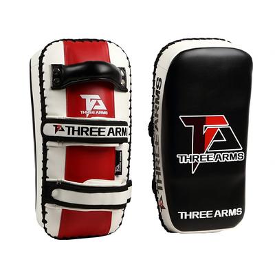 THREE ARMS PRO CURVE Кик Набор из 2 штук Размер Подходит Утолщенный и Усиленный для Продвинутой Практики Удары Ногами Перчатки Three Arms, (Один Все/Взрослые),