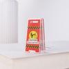 Office Mini Desktop Warning Sign Caution Overstimulated Portable Fun Desktop Small Warning Sign Ornament New Type of Worker Toy