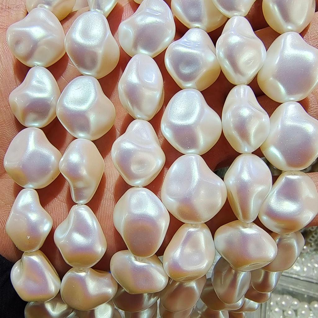 Яркие фантазийные розовые барочные нерегулярные искусственные жемчужины для самодельных украшений