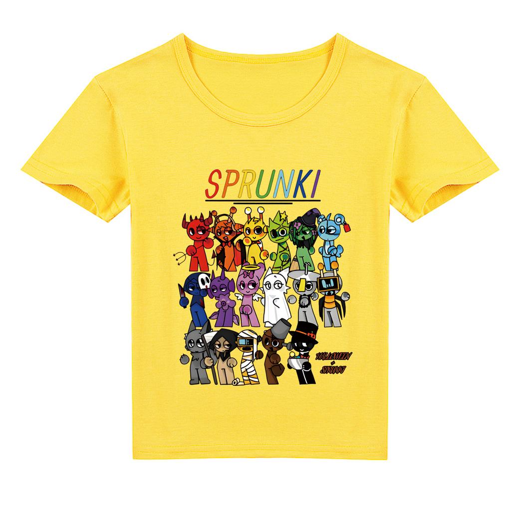 Футболка детская 2D Футболка Sprunki детская с коротким рукавом