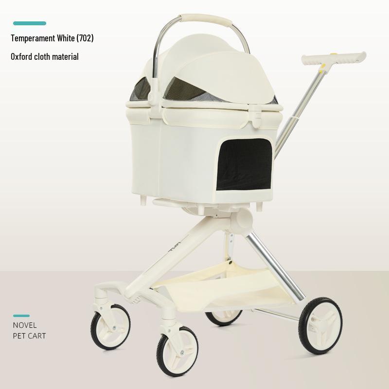 Luxury Foldable Pet Stroller for Small/Medium Dogs & Cats