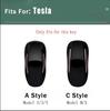 CSNK3 Zinc Alloy Car Fob Smart Remote Key Case Cover Holder For Tesla Model 3 Model S Model Y Model X Protector Keychain Accessories