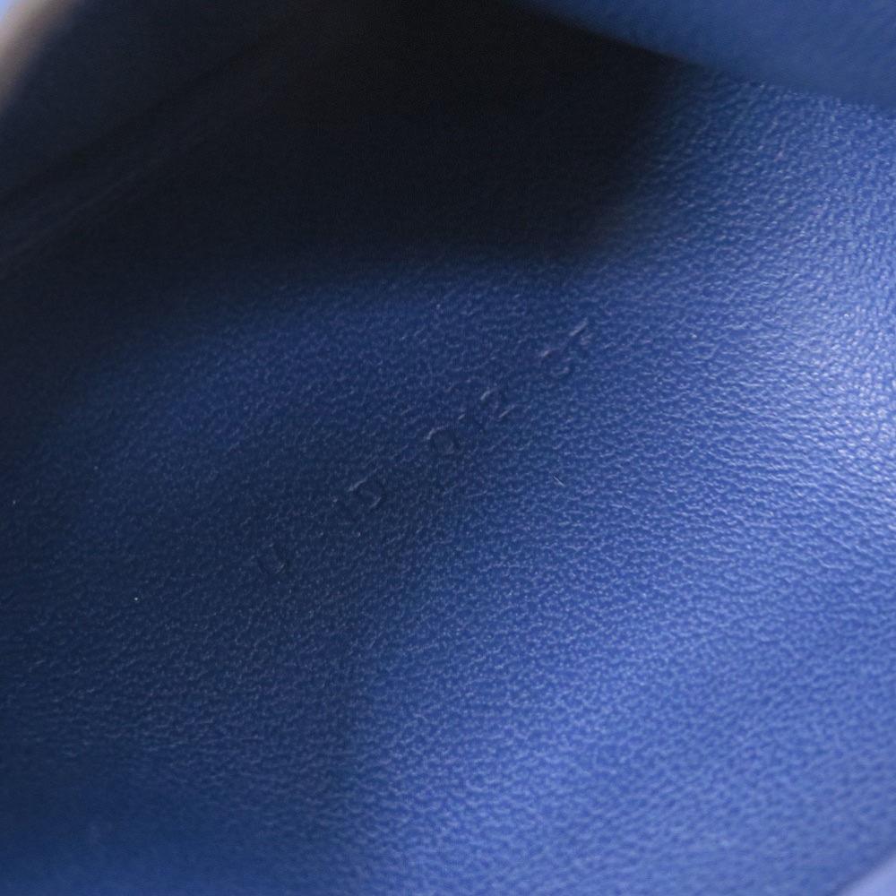 Б/у ОРИГИНАЛ HERMES MC2 Euclid Кошелек для карт Синий королевский Evercolor