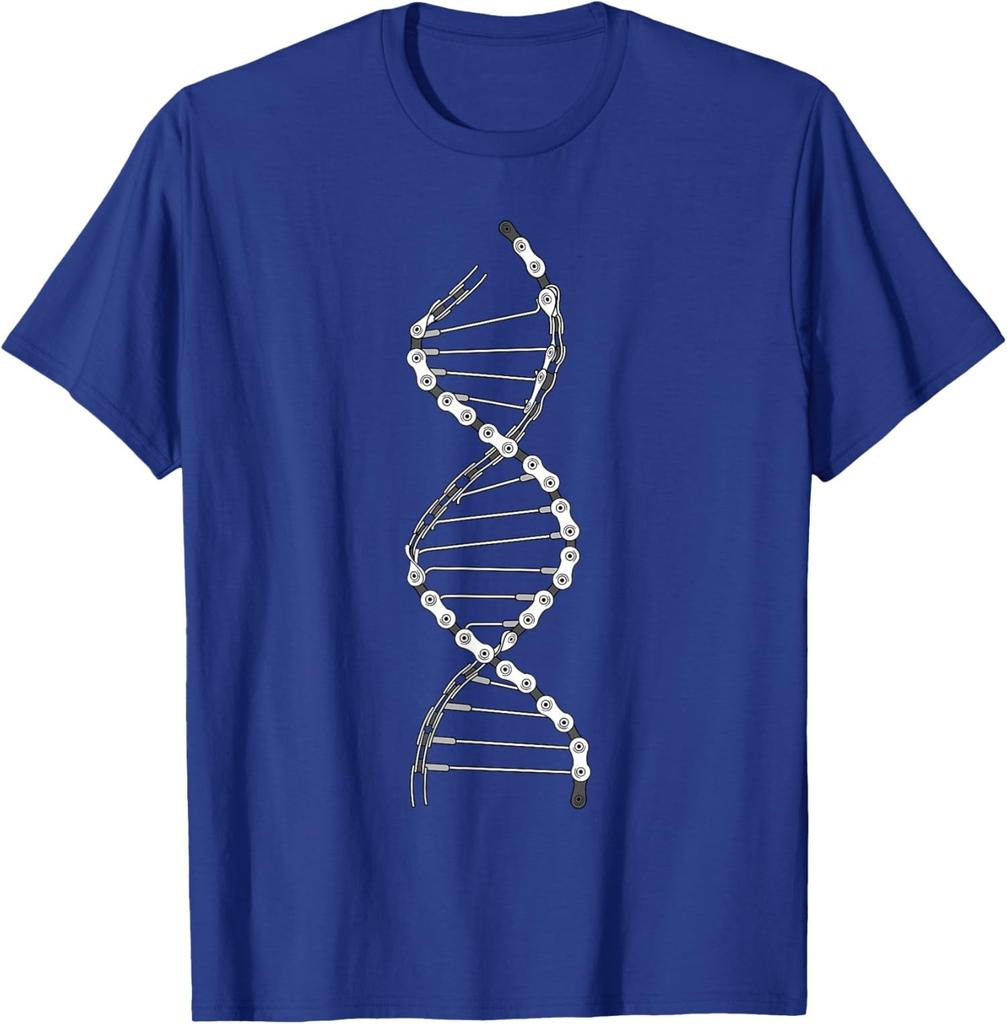 Funny DNA Cycling Bicycle Chain Mountain Bike Unisex T-Shirt