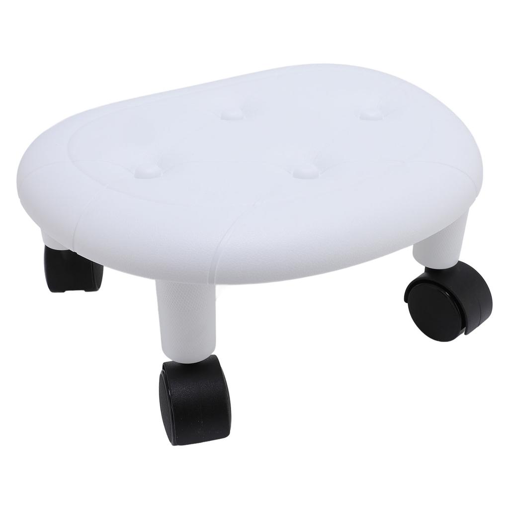 Low Rolling Stool with Wheels Ergonomic Heavy Duty Short Rolling Seat for Bedroom Living Room