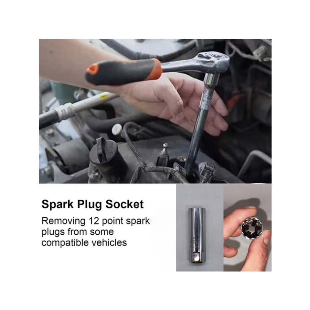 Универсальный свечной ключ с сильным магнитом 12 граней 14мм 16мм разборка свечей зажигания инструмент для автоматического обслуживания