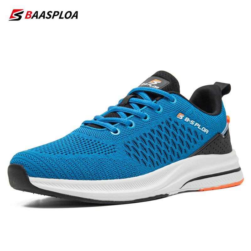BAASPLOA Мужская обувь, вязаная повседневная прогулочная обувь, дышащие модные кроссовки, оригинальные легкие амортизирующие мужские теннисные туфли