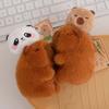 Брелок-шнурок для вытягивания, Куклы капибары, Мягкий мультяшный брелок капибары, Плюшевый кулон в виде животного, Подарки