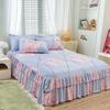Bed Skirt Cotton Bedspread Set Embroidery Bed Dress Pillow Cases 3 Pieces/Set For King/Queen Double 1.5/1.8/2M Sheet Cover