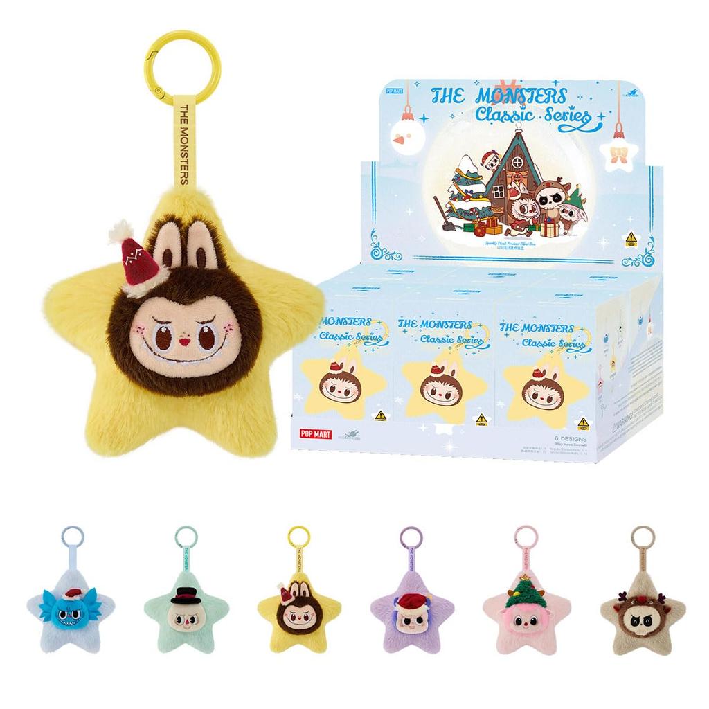POP MART THE MONSTERS Classic Series сверкающая плюшевая подвеска Pop Mart Gacha Gacha Blind Box фигурка пластиковая модель премиум игрушка ПВХ мягкий винил оригинальный