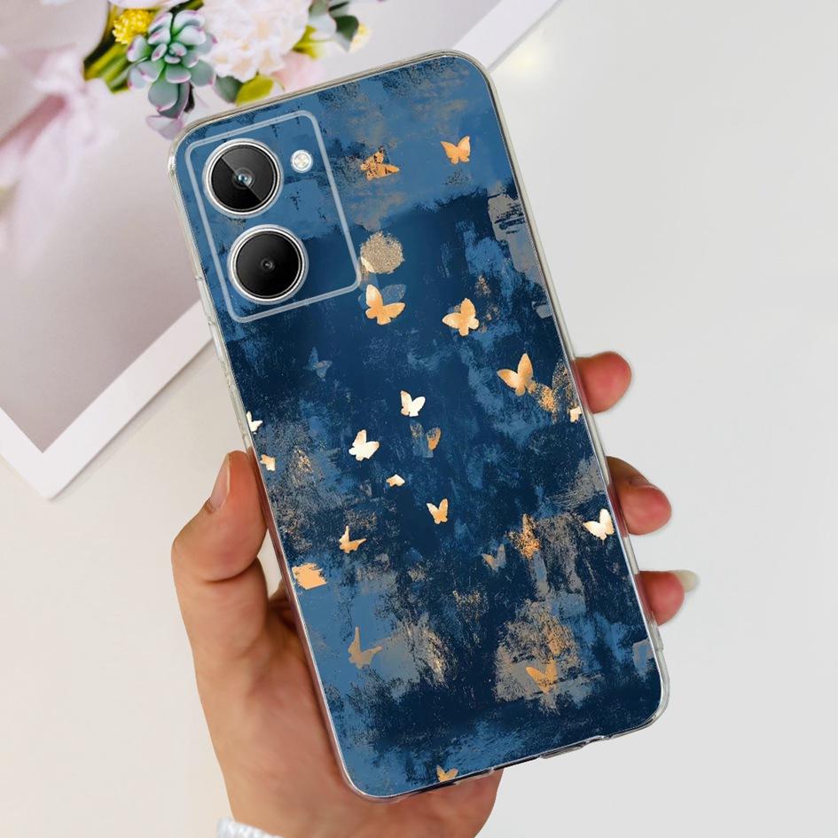 Чехол для Realme 10 RMX3630 Задняя крышка Милый мультяшный панда Тонкий мягкий прозрачный силиконовый чехол для телефона Для Realme 10 Pro Plus RMX3687 Capa