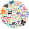 50 New Product Motivational Text Stickers English Short Sentences Personalized Text Slogans Decorative Water Cup Stickers