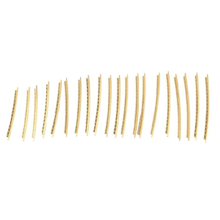 20 шт. Наборов ладов из латуни для электрогитары, бас-гитары, накладки грифа, 19 ладов, 22 лада