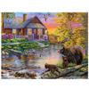 Diamond Embroidery Bear Animals Water Landscape Autumn Pattern Diy Diamond Painting