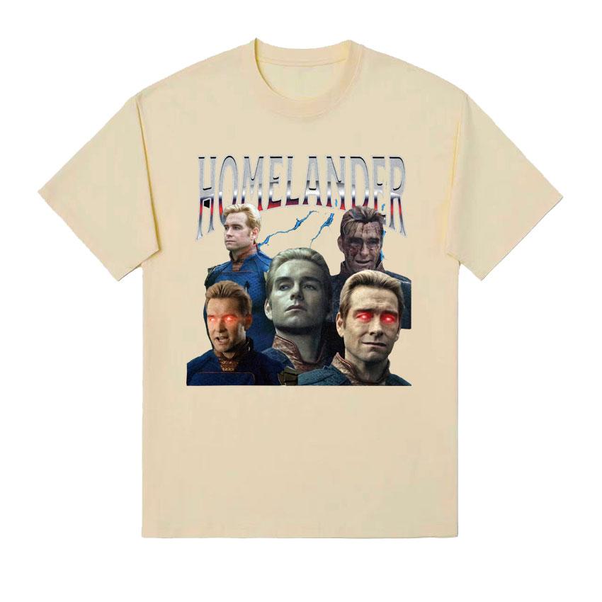 Limited Homelander Vintage Graphic Tshirt Cool Party The Boys T Shirts Unisex Women Harajuku Hip Hop Fashion Oversized Unisex T Shirt