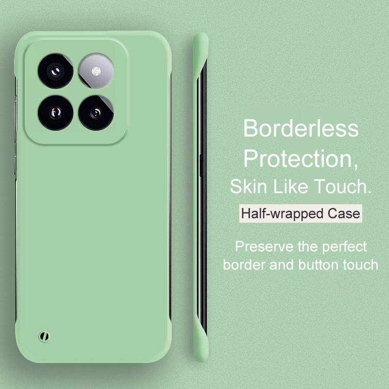 Ультратонкий жесткий чехол из ПК без рамок в карамельном цвете для Xiaomi Mi 14 13 13T 12 12X 12S 11 11T 11i 11X Pro Lite Ultra Back Cover Coque