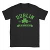 Мужская футболка Dublin Ireland День Святого Патрика 100% Хлопок Новинка Короткий рукав Круглый вырез Идея для подарка Футболки
