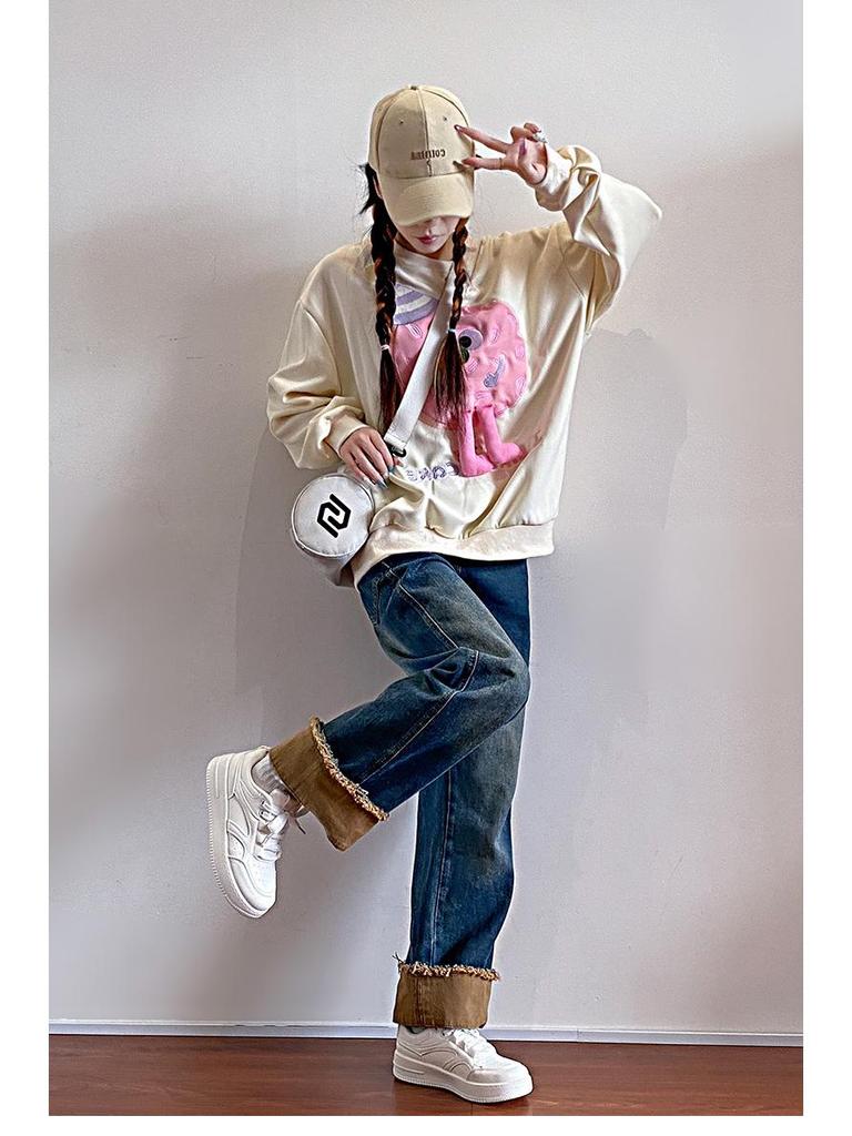 2024 Trendy All-Season Korean-Style Women’s Sneakers: Original White College-Style Sports Shoes