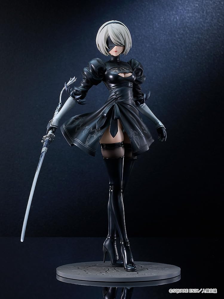 NieR Automata Ver1.1a 2B [Тип B № 2 YoRHa] Пластиковая раскрашенная готовая фигурка в масштабе 17