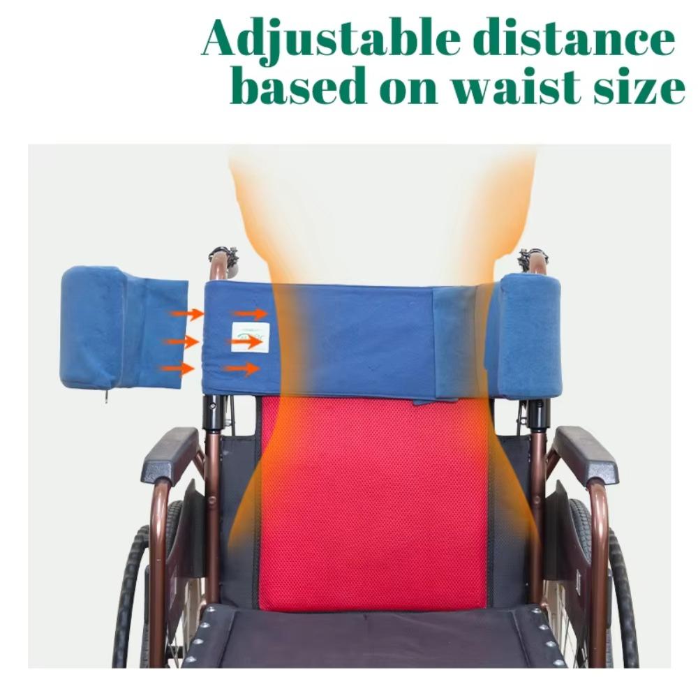 Вспомогательная спинка для инвалидной коляски, регулируемая полулежачая поясничная подушка, антибоковая подушка для пожилых людей