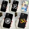 Aum Om Yoga Symbol Fitness Gym Phone Case For iPhone 14 13 12 11 16 15 Pro Max Plus Mini 7 8 X XR XS Max Soft Cover
