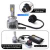 2pcs D2S D3S LED Headlights Modified Original HID Xenon 100W 30000LM D1S D4S D5S D8S D1R D2R D3R D4R LED Plug & Play 6500K 12V