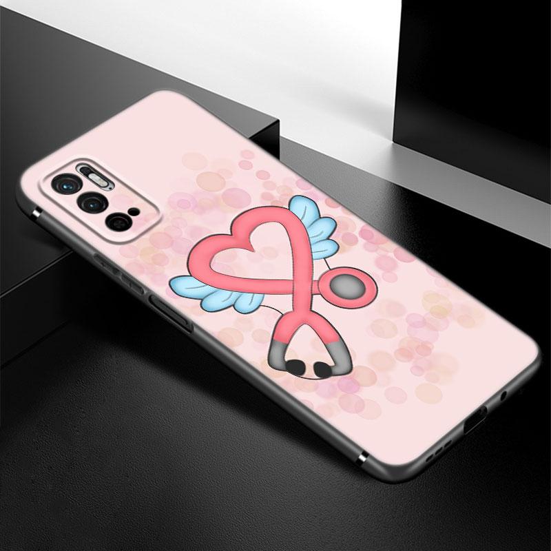 Чехол для телефона «Доктор медсестра, здоровье» для Xiaomi Redmi Note 7 8 9 10 Lite 11 11E 11T 12 Pro 11S 4G 10T 5G 8T 9S 10S, черный чехол из ТПУ