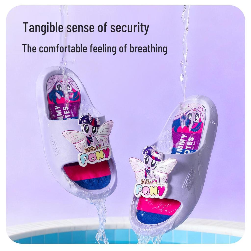 Нескользящие летние тапочки My Little Pony для девочек - Мультяшные шлепанцы для дома