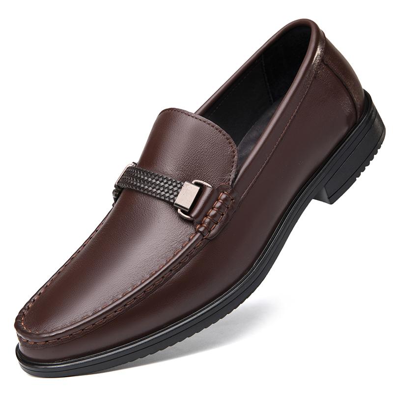 Модный Роскошный Бренд Мужские Летние Дышащие Повседневные Кожаные Туфли Модные Новые Мужские Удобные Перфорированные Деловые Лоферы для Отдыха