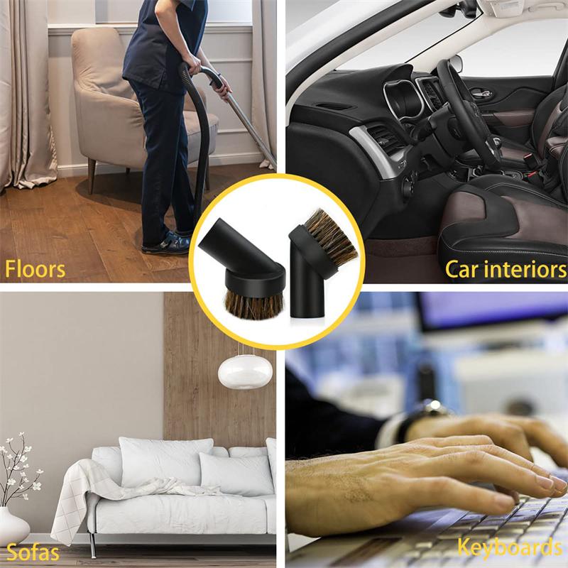 Universal Vacuum Cleaner Accessories Brush Head Inner Diameter Round Brush Head Suction Nozzle Cleaning Sweep Household Tools