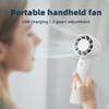 Small USB Rechargeable Fan Mini Handheld Cooler Charging Desktop Office Outdoor Dormitory Household Student Pink Portable Fan