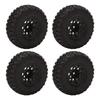 4Pcs 1.9in 105mm RC Rubber Tires S Type Pattern Wear Resistant Replacement RC Hub Wheel Tires for Traxxas for Hsp