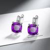 European & American Zircon Diamond Earrings with Large Stone - Trendy Zircon Ear Clips & Studs Jewelry