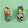 Креативная металлическая значок Покемон Покемон Достичь Утка Пикачу Штабелируемая Брошь