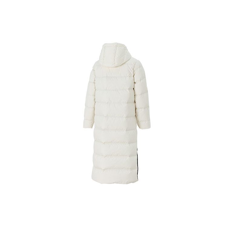Puma Узор логотипа свободный крой с капюшоном и длинными рукавами пуховик женская верхняя одежда белый 846361-73