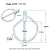 DIN11023 Прочная чека безопасности O-Pin Штифт для сцепки роторной косилки Пружинный штифт.
