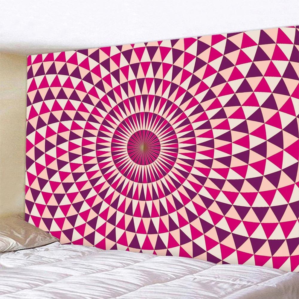 Fashionable Home Decor Tapestry Living Room Bedroom Tapestry Abstract Geometric Swirl Pattern