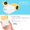 Mini Portable LED Outdoor Mini HD 1080P Mobile Projector Children's Projector Ultra-clear Projector, Mini Portable Proj