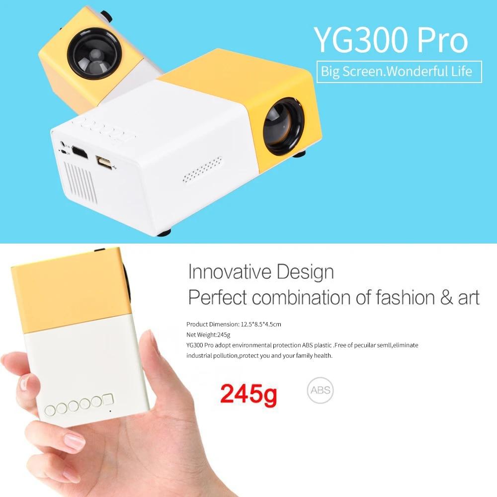 Mini Portable LED Outdoor Mini HD 1080P Mobile Projector Children's Projector Ultra-clear Projector, Mini Portable Proj