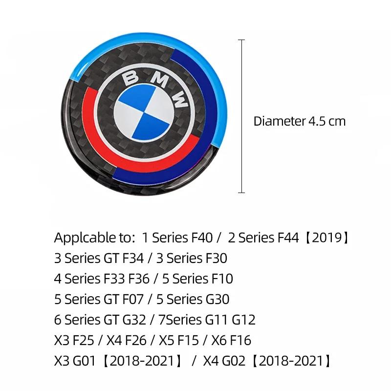 BAGO1 2026 Car Sticker BMW M Emblem Car Multimedia Knob Sticker For G20 G30 F10 F40 F44 F34 F30 G01 G02 G05 G06 G07 F25 F26 F07 F15 F1